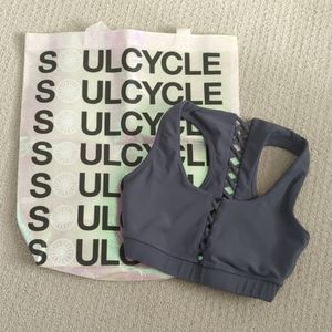 Soul x Soulcycle Lace-Up Sports Bra and Bag